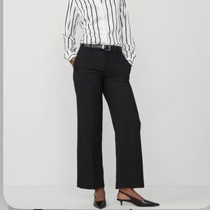 Ann Taylor “The Straight Ankle Pant”, black, size 8